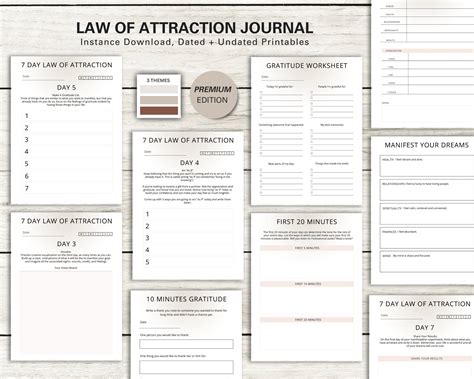 Law Of Attraction Planner Manifestation Journal Daily Planner Law Of