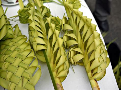 it's a heart heart season: Palm frond weaving - an Easter tradition