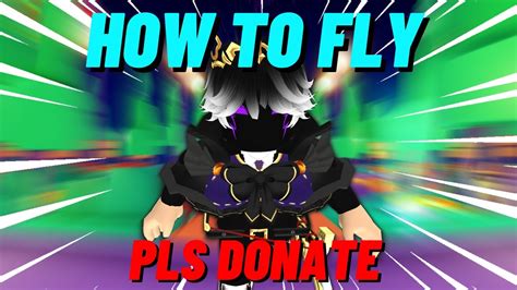 How To Really FLY In Pls Donate Roblox YouTube