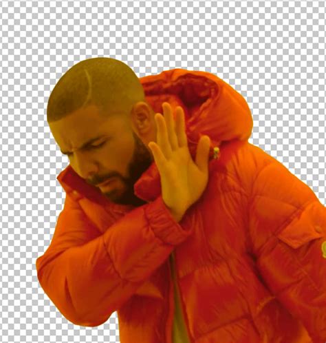 Free Transparent Drake Meme Hotbling PNG Image