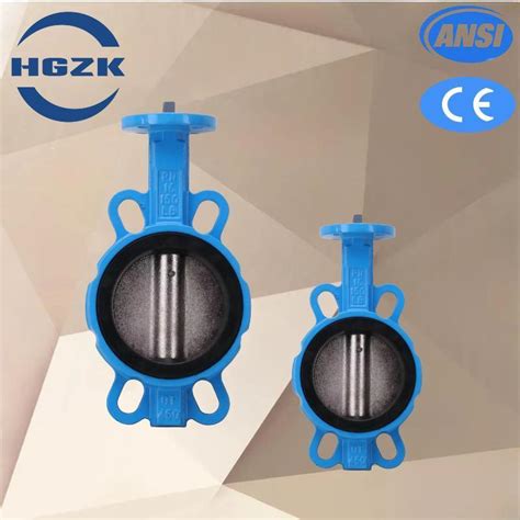 Cast Iron Valve Body Wafer Butterfly Valve Water EPDM Electric