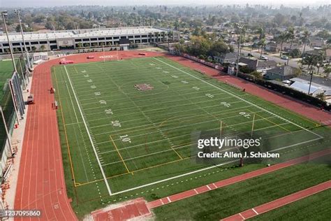 An Aerial View Of Mater Dei High School Campus And Sports Fields On