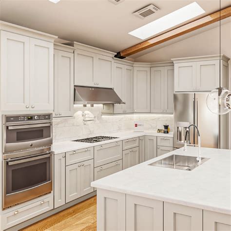 10x10 Rockport Grey Kitchen Cabinets CabinetSelect