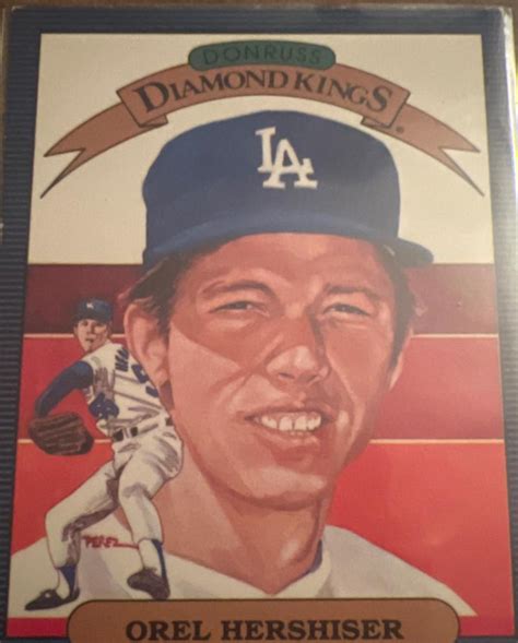 Orel Hershiser Diamond Kings 18 Prices 1986 Donruss Baseball Cards