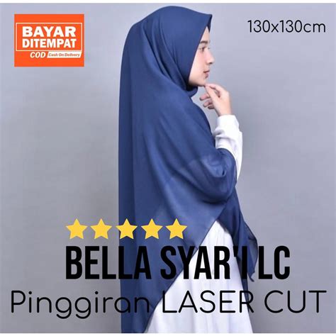 Jual Afdhol Store Bella Square Jumbo Syari X Lasercut Bella