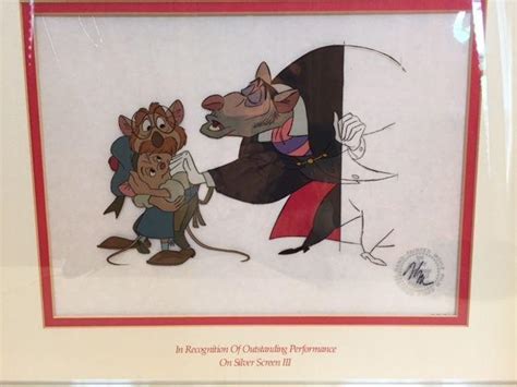 Original Walt Disney Hand Painted Movie Film Cel Great Mouse Detective