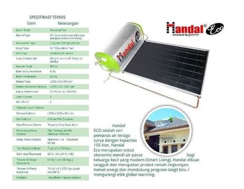 Jual Solar Water Heater Solahart Handal Eco L Pemanas Air Tenaga