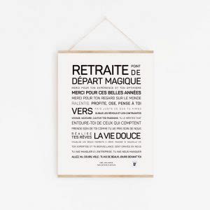 Affiche Retraite Tutoiement Poster Avec Du Texte Et Des Messages