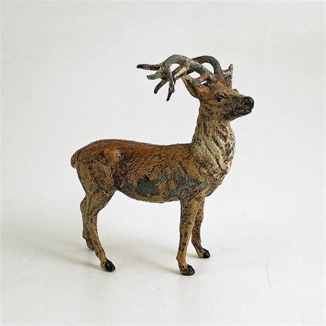 Vintage Metal Deer Figurine Germany