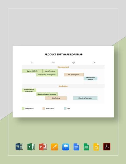 FREE Product Roadmap Templates in Microsoft Excel (XLS) | Template.net