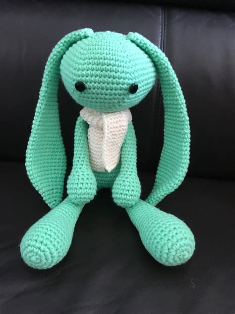 Crochet Bunny Rabbit Plush Bunny Toy Stuffed Animal Toy Handmade Bunny