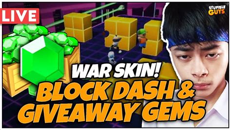 Mabar Block Dash Giveaway Gems Stumble Live Stumble Guys