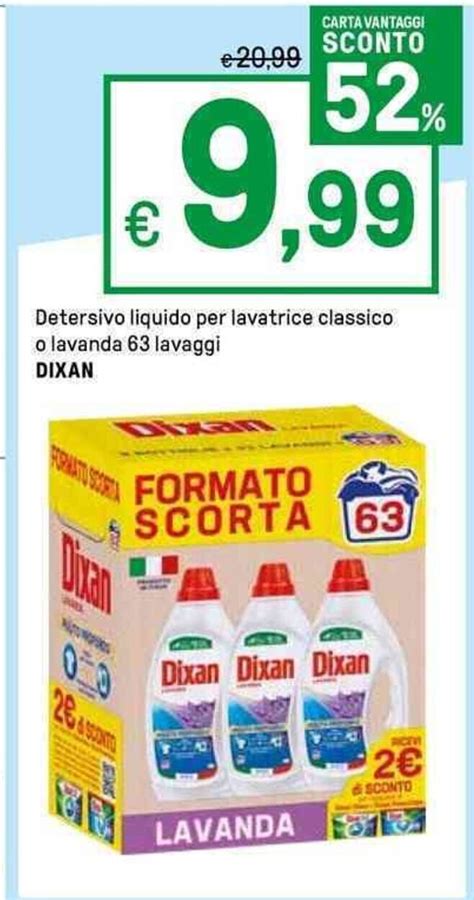 Detersivo Liquido Per Lavatrice Classico O Lavanda 63 Lavaggi DIXAN