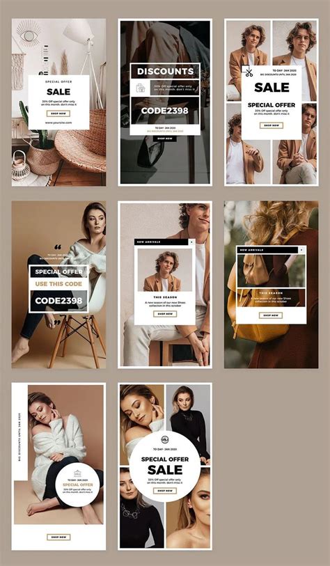 8 Promo Fashion Instagram Story Templates Fashion Editorial Layout