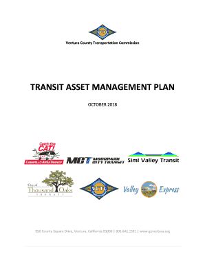 Fillable Online Ventura County Transit Asset Management Plan Fax Email