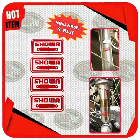 Jual Stiker Sticker Showa Sok Shock Shockbreaker Depan Belakang Honda