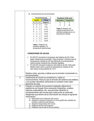 Arduino Practica emulación sistema de aire acondicionado con Arduino PDF