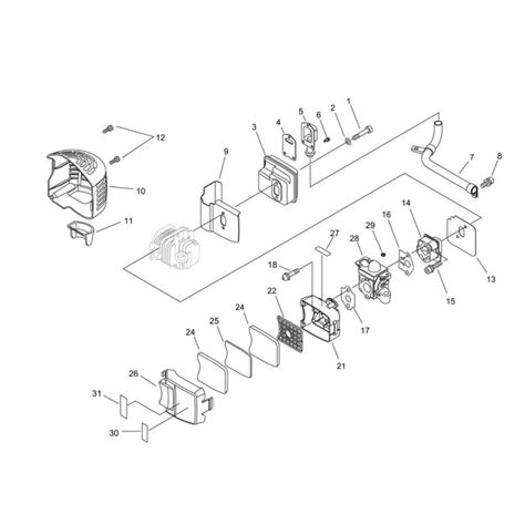 Air Cleaner Carburettor For Echo Hcr Es Hedgetrimmer L S Engineers