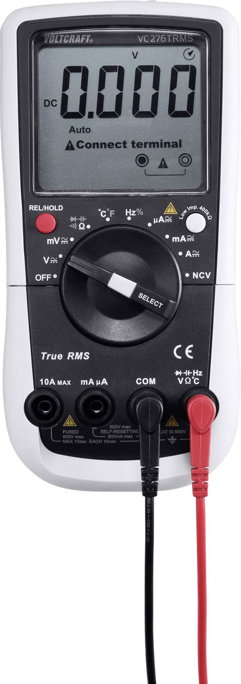 VOLTCRAFT VC276 Handheld Multimeter Calibrated To ISO Standards