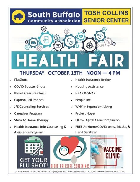 Health Fair Tosh Collins Center South Buffalo Community Association