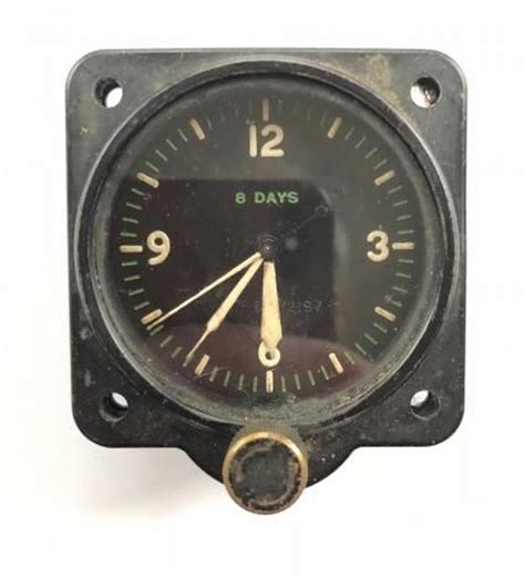 Ww2 Raf 1942 Aircraft 8 Day Cockpit Clock