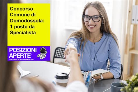 Concorso Comune Di Domodossola 1 Posto Da Specialista