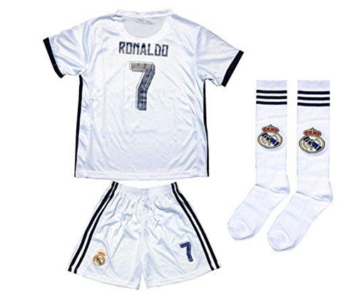 20152016 Real Madrid 7 Ronaldo Kids Home Soccer Jersey