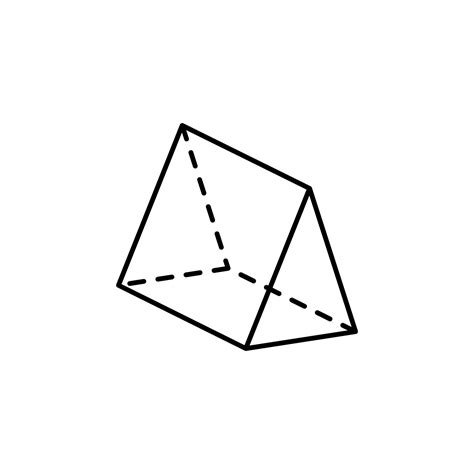 Geom Trico Formas Triangular Prisma Vector Icono Ilustraci N