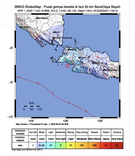 Gempa Magnitudo Guncang Bayah Banten Terasa Hingga Bekasi Dan Bogor