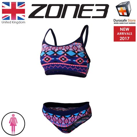 ZONE3 Women Aztec Two Piece Bikini Size 30 38 Durasafe Shop