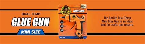 Gorilla Mini Dual Temp Hot Glue Gun Kit With 75 Sticks