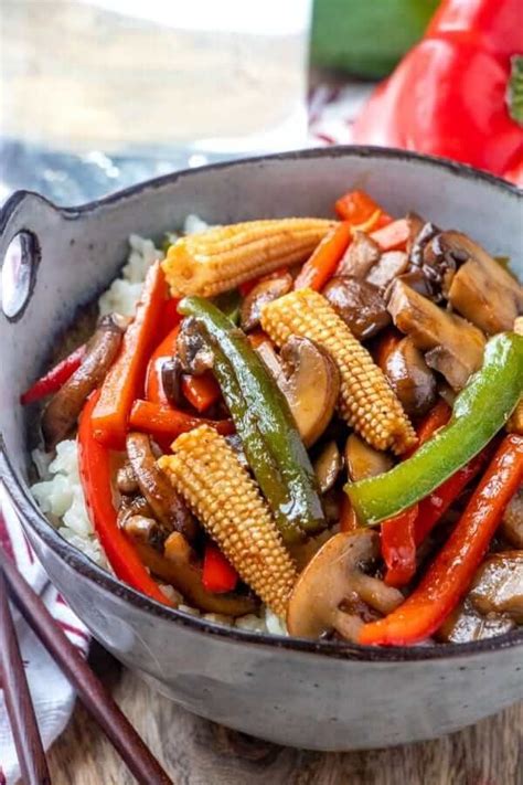 Thai Stir Fry Takes Advantage Of Fresh Vegetables And Baby Corn And Is