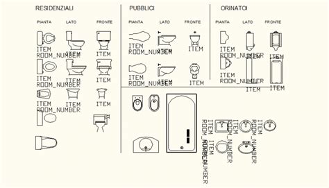 Sanitary Blocks And Fittings Detail Plan And Elevation Autocad File