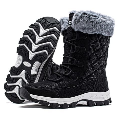 HOBIBEAR Women's Snow Boots Waterproof Slip Resistant Anti-Slip Cold