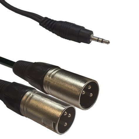 Adapter Kabel 3 5 mm Jack stereo til 2 x XLR Han Se dagspris på