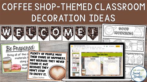 Coffee Shop Themed Classroom Decoration Ideas For Teachers And