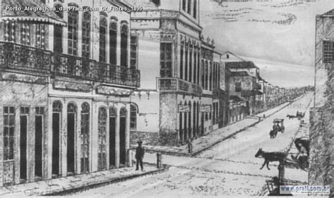 Porto Alegre Rua Da Praia Dr Flores 1895 Fotos Antigas RS