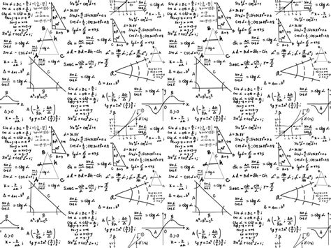 Hand Drawn Math Formula And Chemistry Formula Mathematics Background