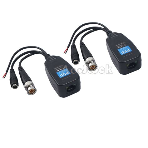 4pcs CCTV Coax BNC Video Power Balun Transceiver To CAT5e 6 RJ45