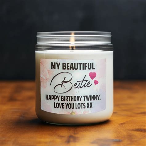 Friendship T Candle Personalised T For Best Friend Birthday