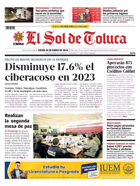 El Sol De Toluca 25 Ene 2024 Pdf