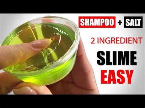 SHAMPOO 1 INGREDIENT SLIME / SALT AND SHAMPOO SLIME RECIPE / HOW TO ...