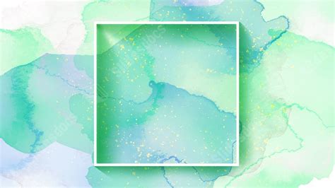 Green Border Ink Blooming Business Glitter Powerpoint Background For ...