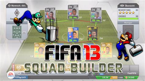 FIFA 13 Ultimate Team Squad Builder 4 3 3 Hybrid 2 5 Skiller