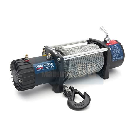 Автолебедка HBM H130656, 12 V, 15 м, 2000 кг • Ценa
