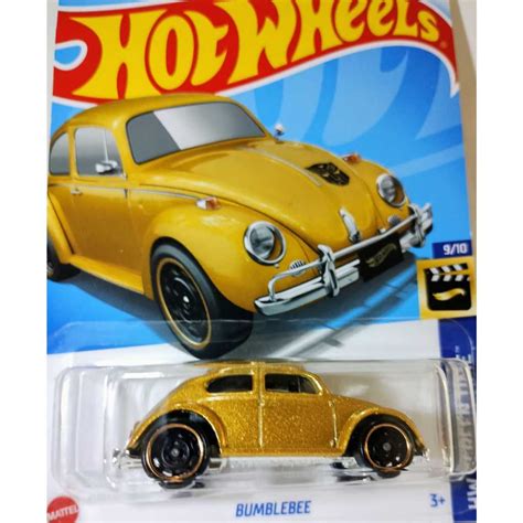 Hot Wheels TRANSFORMERS BUMBLEBEE Dourado HW SCREEN TIME Lote Q De Mattel