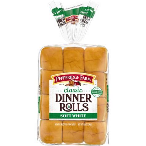 Pepperidge Farm Classic Soft White Dinner Rolls Pack Bag Oz