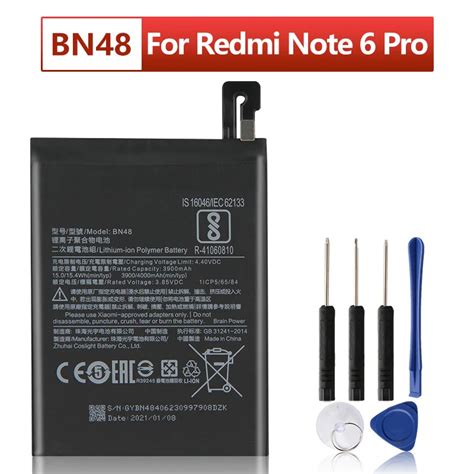 Bn48 Replacement Phone Battery For Xiaomi Redmi Note 6 Pro Note6 Pro