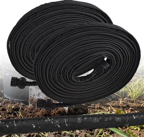 Amazon Ft Pack Of Flat Soaker Hose Drip Irriagtion Hose Save