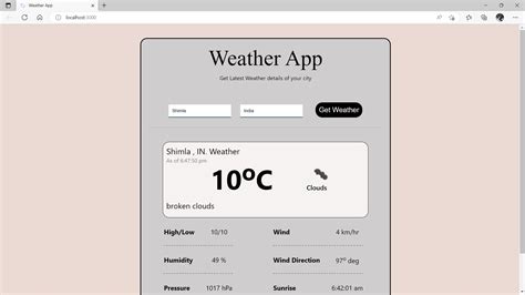 Github Sajalsharma4weather App React A Simple Weather App Website